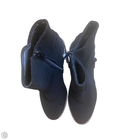 Boots Ankle Heels By Clothes Mentor In Black, Size: 6