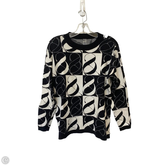 Sweater By Lou And Grey In Black & White, Size: Xs