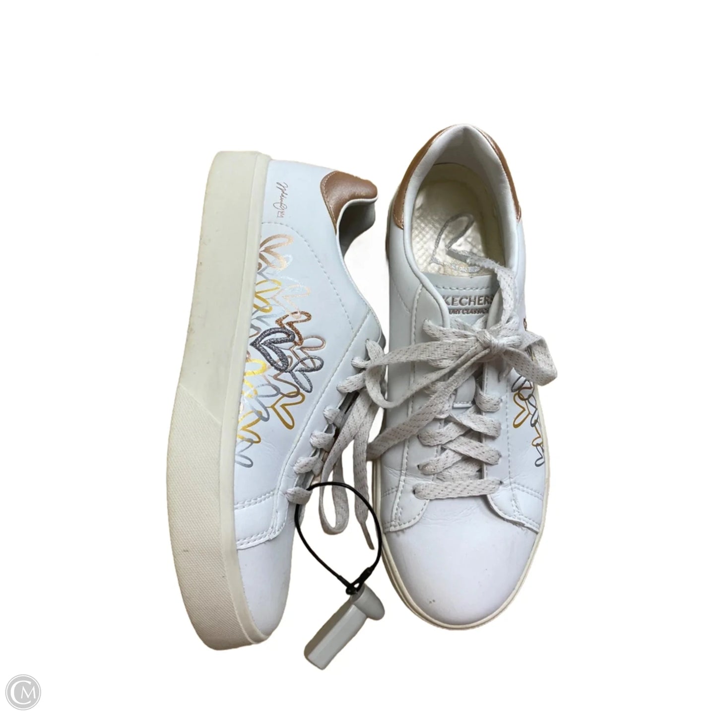 Shoes Sneakers By Skechers In White, Size: 7.5