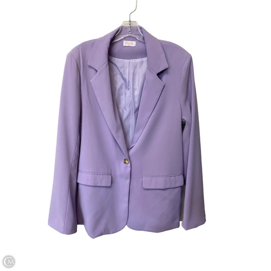 Blazer By Pink Lily In Purple, Size: Xxl