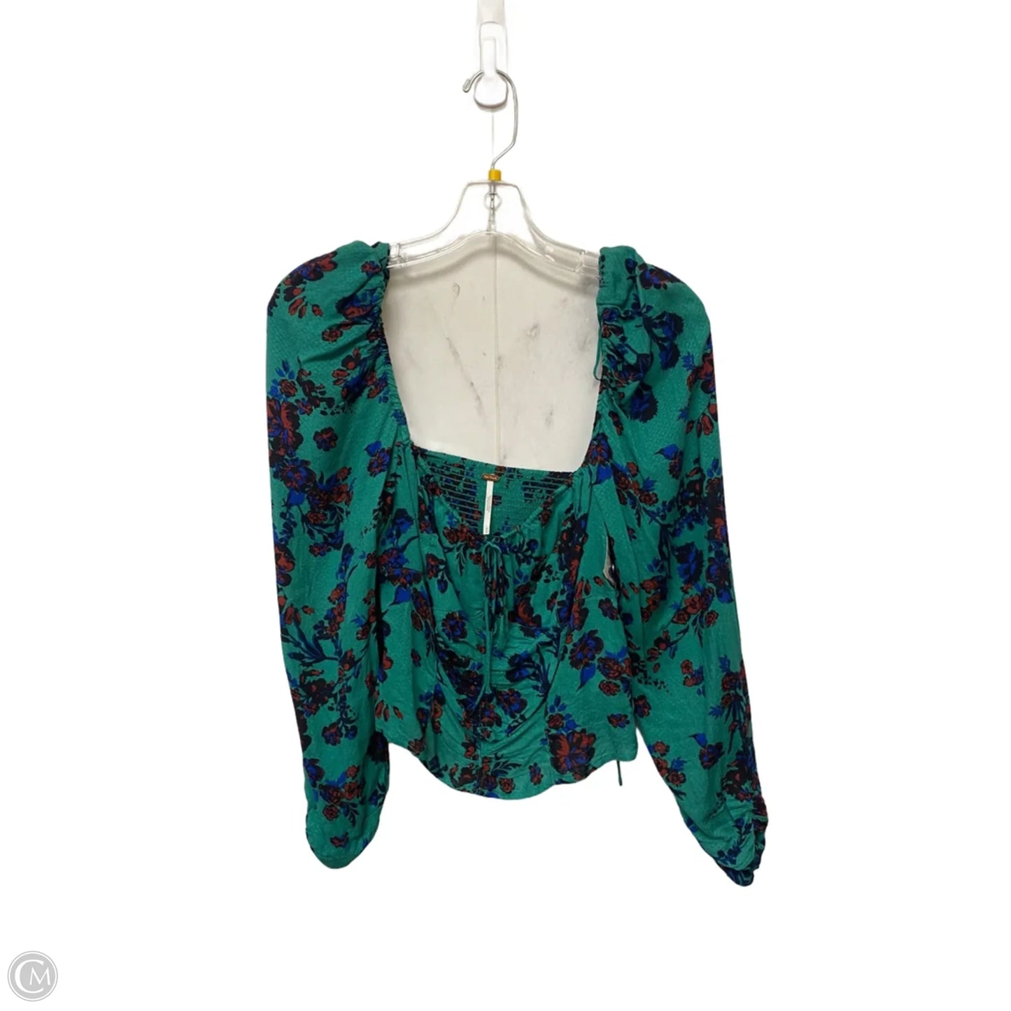 Top Long Sleeve By Free People In Green, Size: M