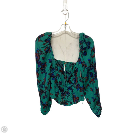Top Long Sleeve By Free People In Green, Size: M