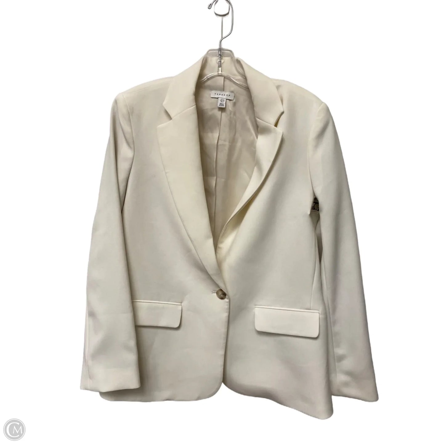 Blazer By Top Shop In White, Size: 6