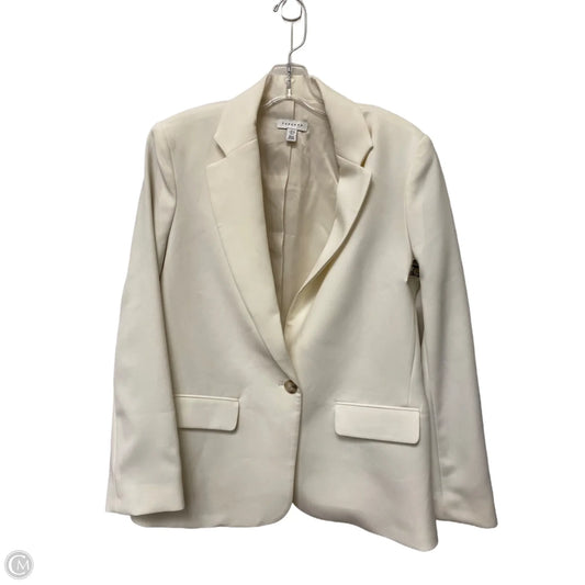 Blazer By Top Shop In White, Size: 6