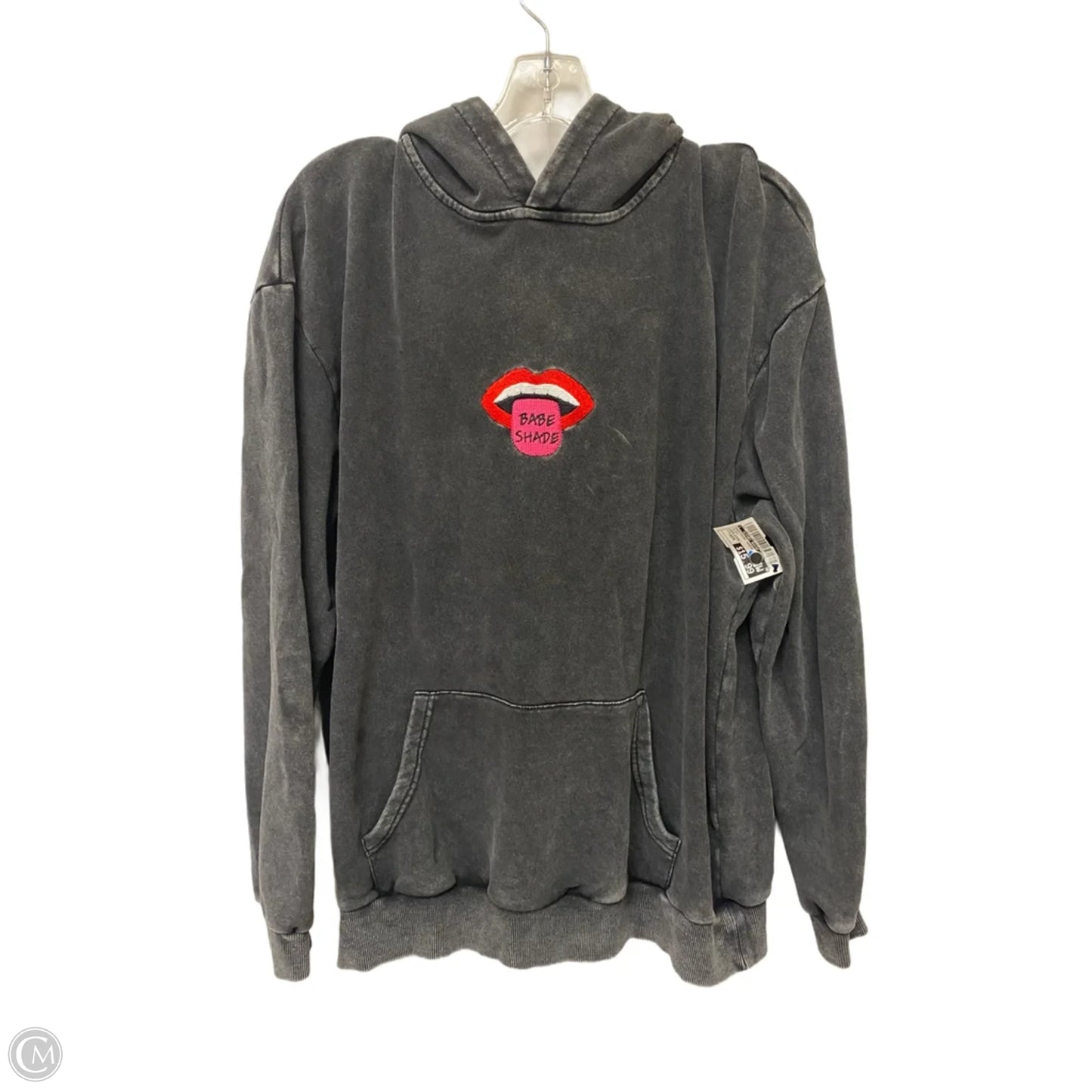 Sweatshirt Hoodie By Clothes Mentor In Black, Size: Osfm