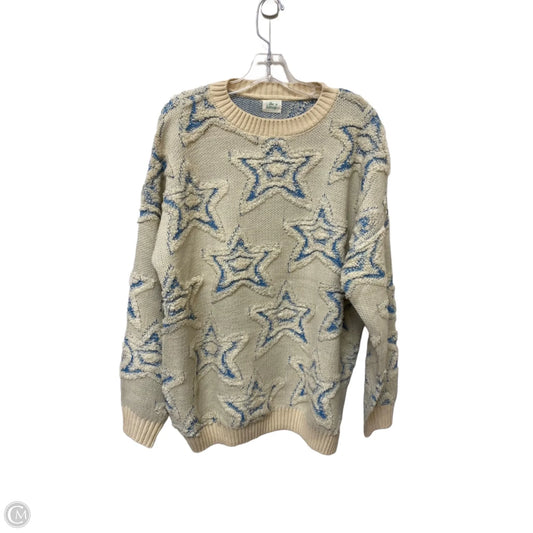 Sweater By Clothes Mentor In Black & Cream, Size: L