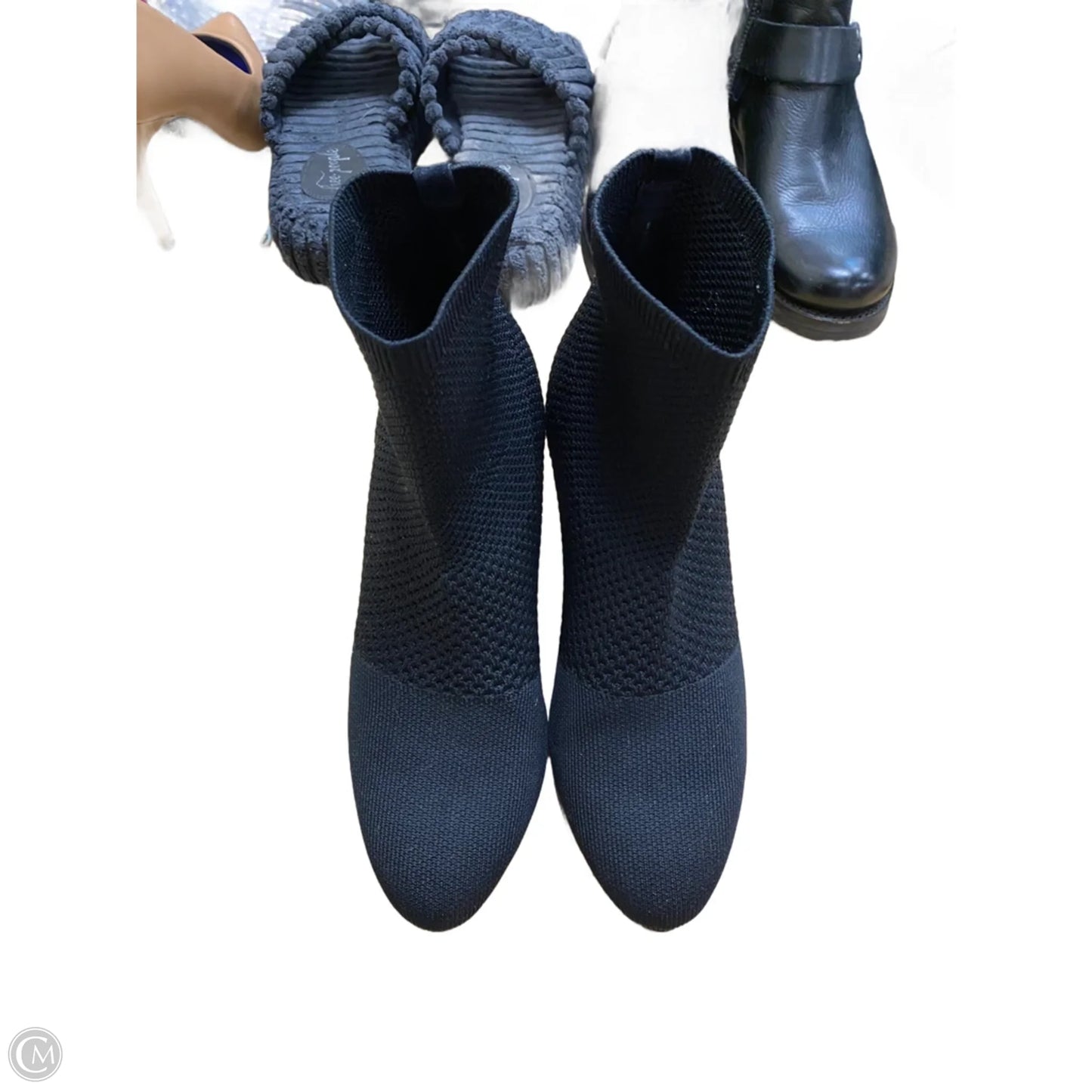 Boots Ankle Heels By Eileen Fisher In Black, Size: 7