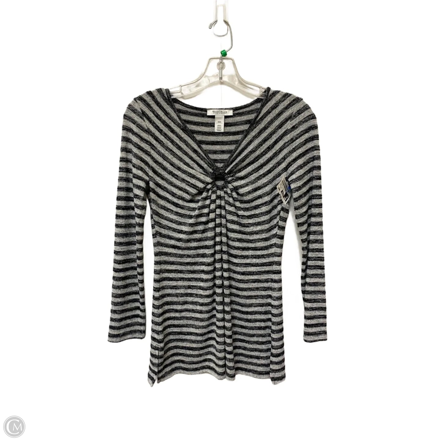 Top Long Sleeve By White House Black Market In Striped Pattern, Size: Xxs