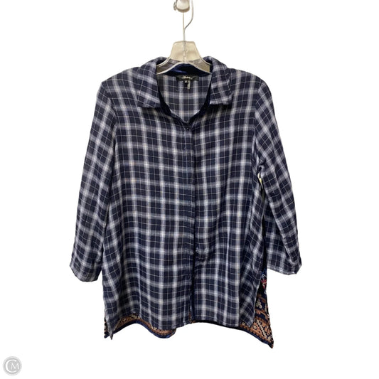 Top Long Sleeve By Andree By Unit In Animal Print, Size: S