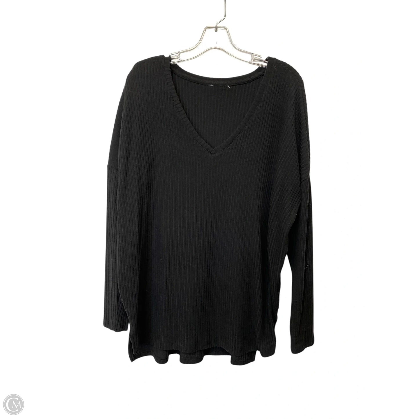 Top Long Sleeve Basic By Cme In Black, Size: M