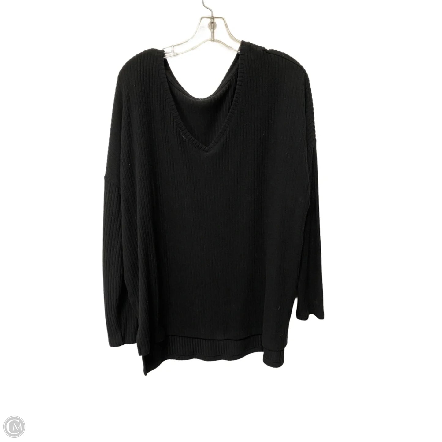 Top Long Sleeve Basic By Cme In Black, Size: Xl