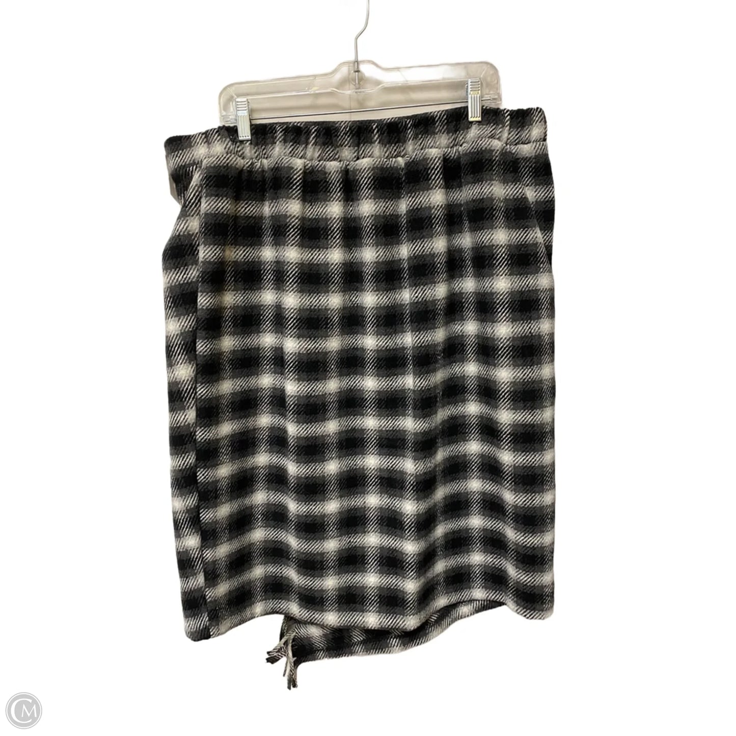Skirt Midi By Time And Tru In Plaid Pattern, Size: Xl