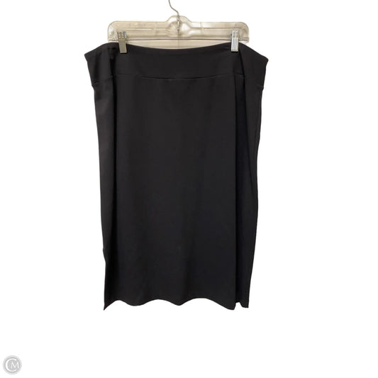 Skirt Midi By 89th And Madison In Black, Size: Xl
