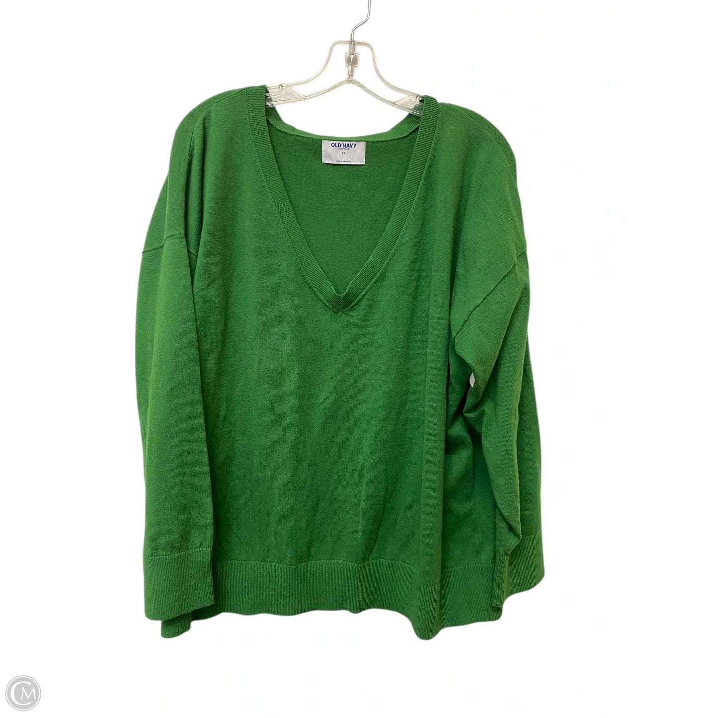 Sweater By Old Navy In Green, Size: 2x