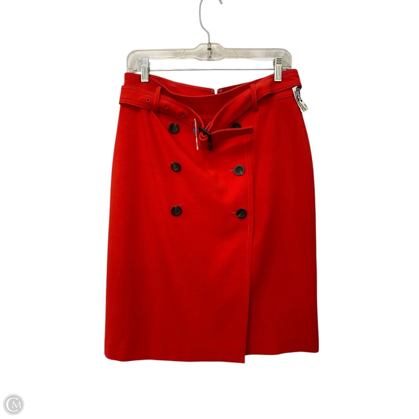 Skirt Midi By Ann Taylor In Red, Size: 10p