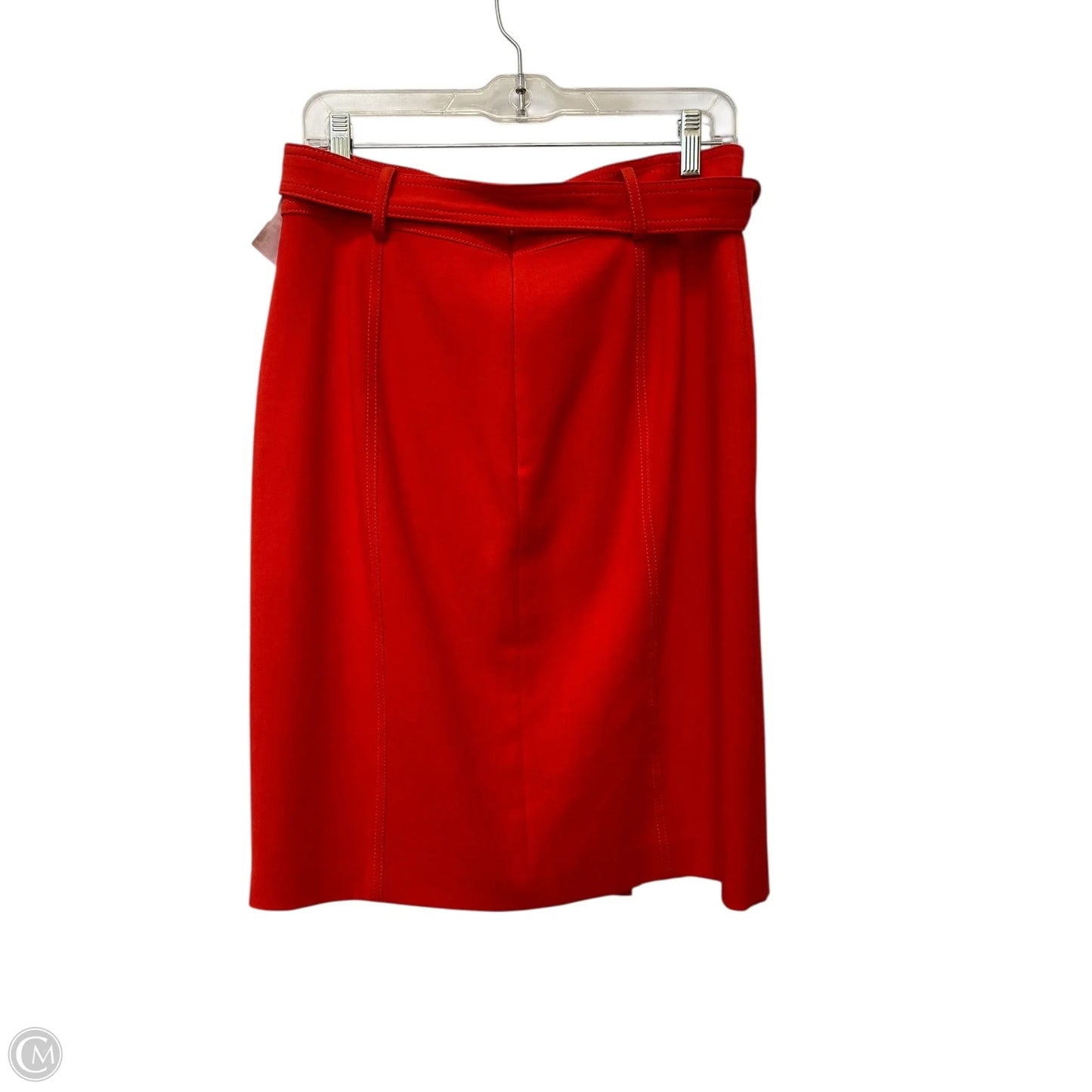Skirt Midi By Ann Taylor In Red, Size: 10p