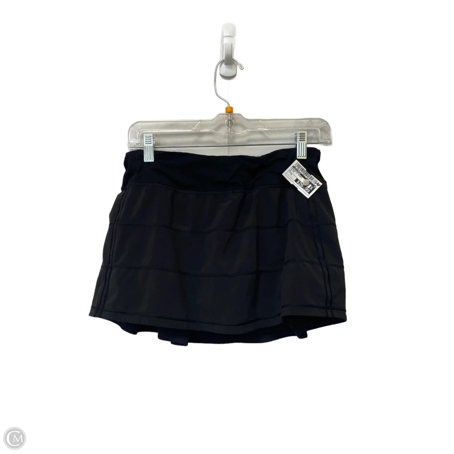 Athletic Skort By Lululemon In Black, Size: 6