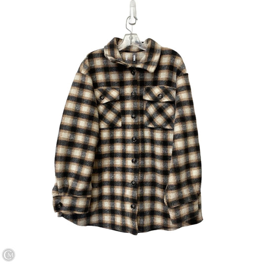 Jacket Shirt By Cme In Plaid Pattern, Size: Xl