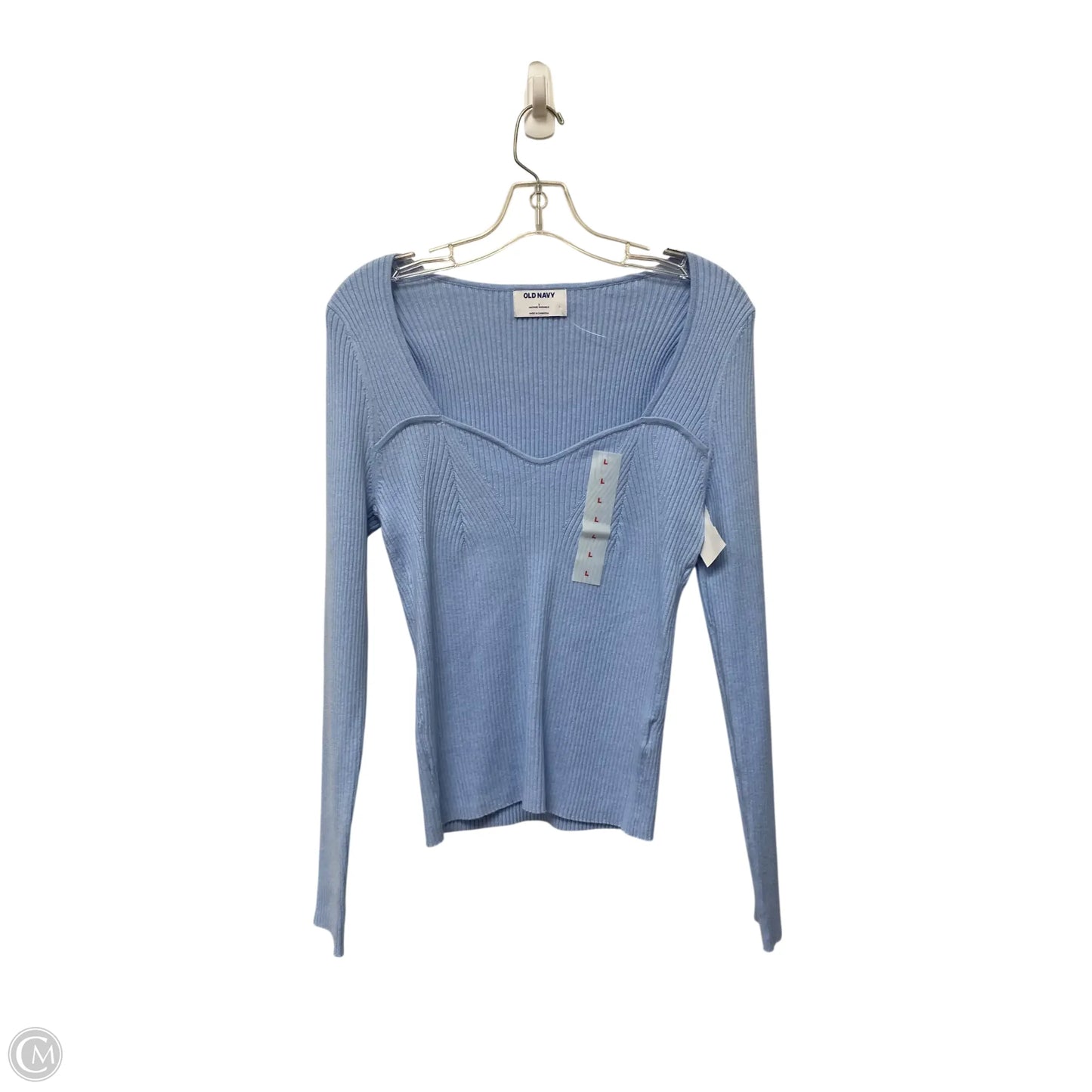 Top Long Sleeve By Old Navy In Blue, Size: L
