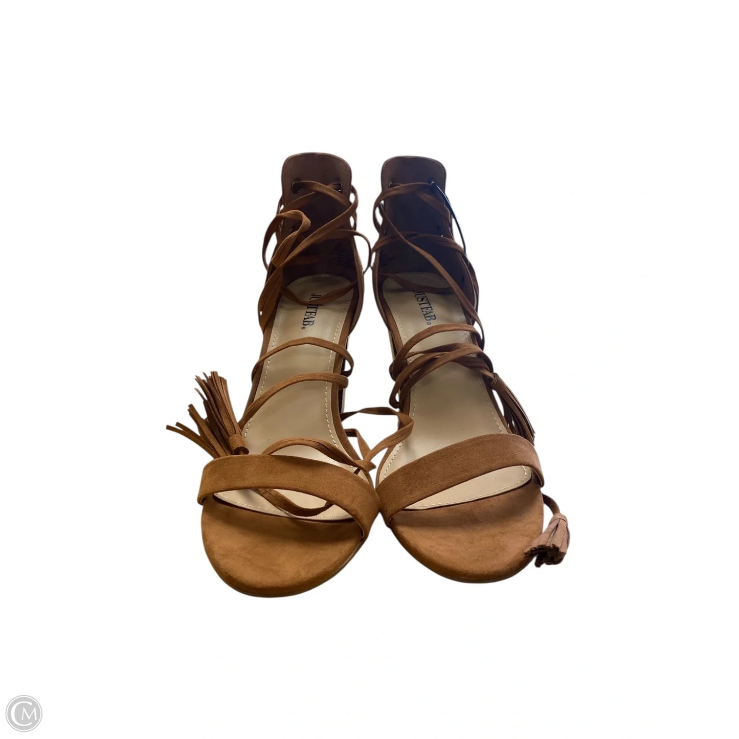 Shoes Heels Block By Justfab In Brown, Size: 11