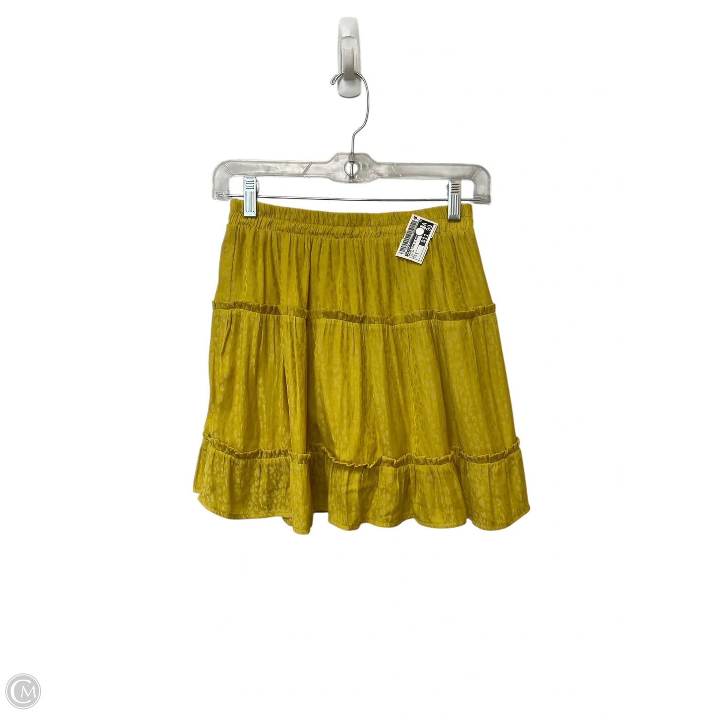 Skirt Mini & Short By Heyson In Yellow, Size: S