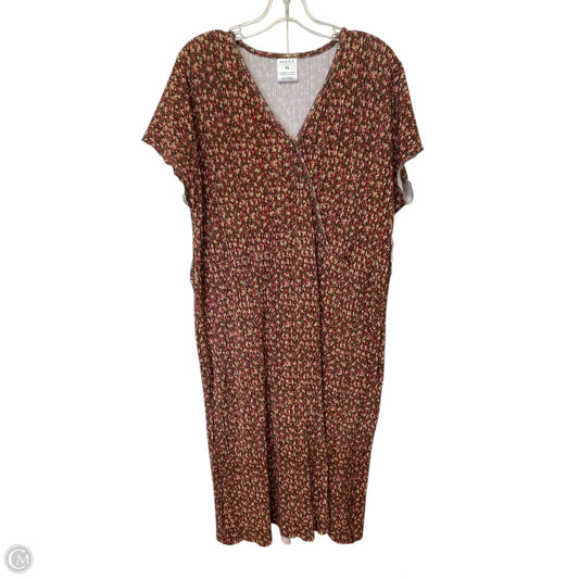 Dress Casual Midi By Serra In Floral Print, Size: Xl