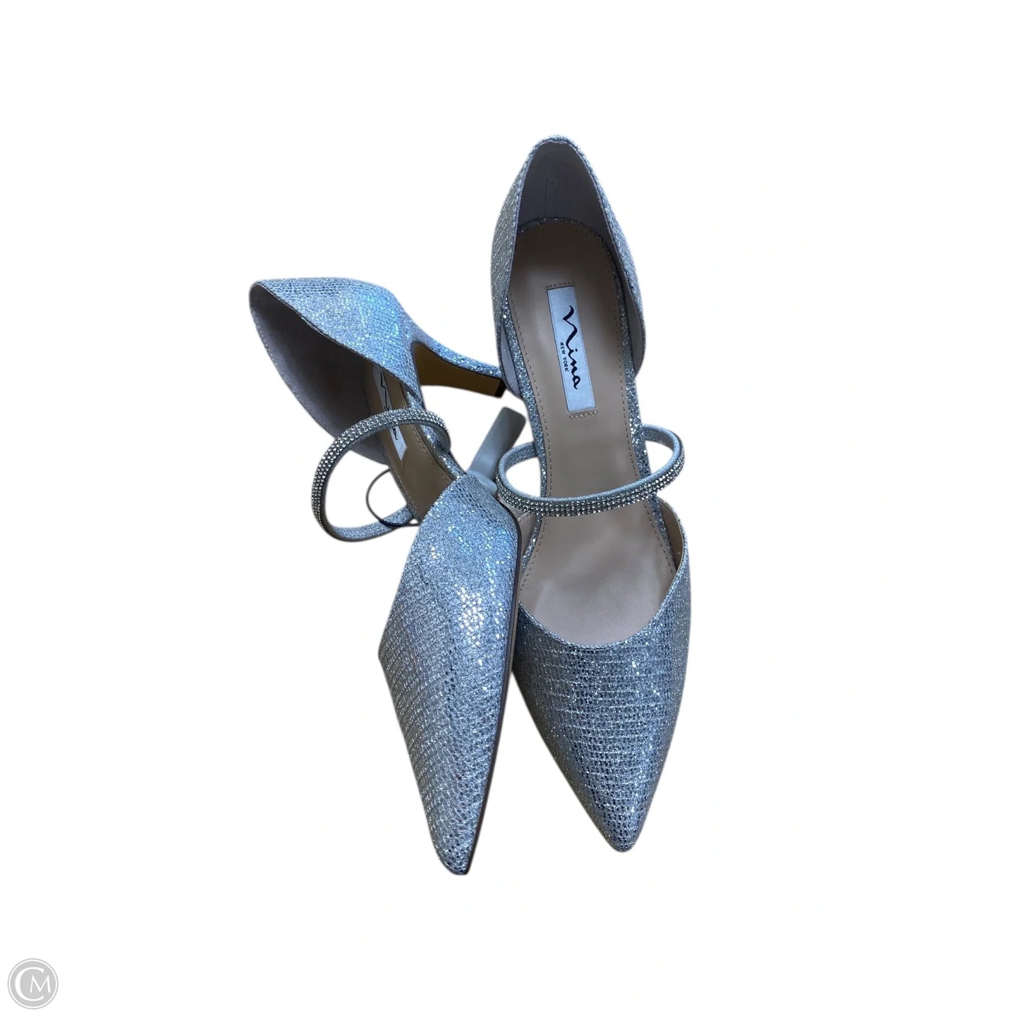 Shoes Heels Block By Nina In Silver, Size: 11
