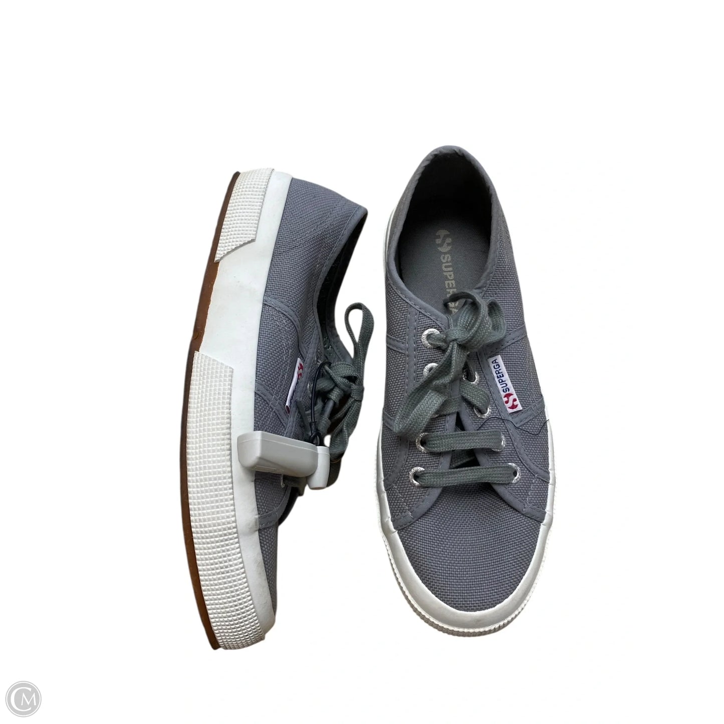 Shoes Flats By Superga In Grey, Size: 7.5