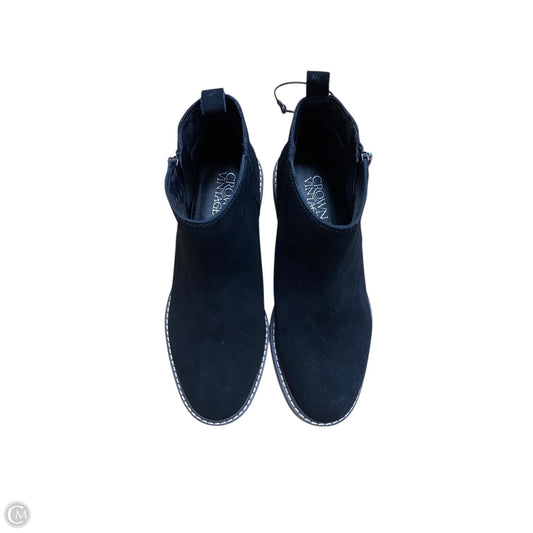 Boots Ankle Flats By Crown Vintage In Black, Size: 7
