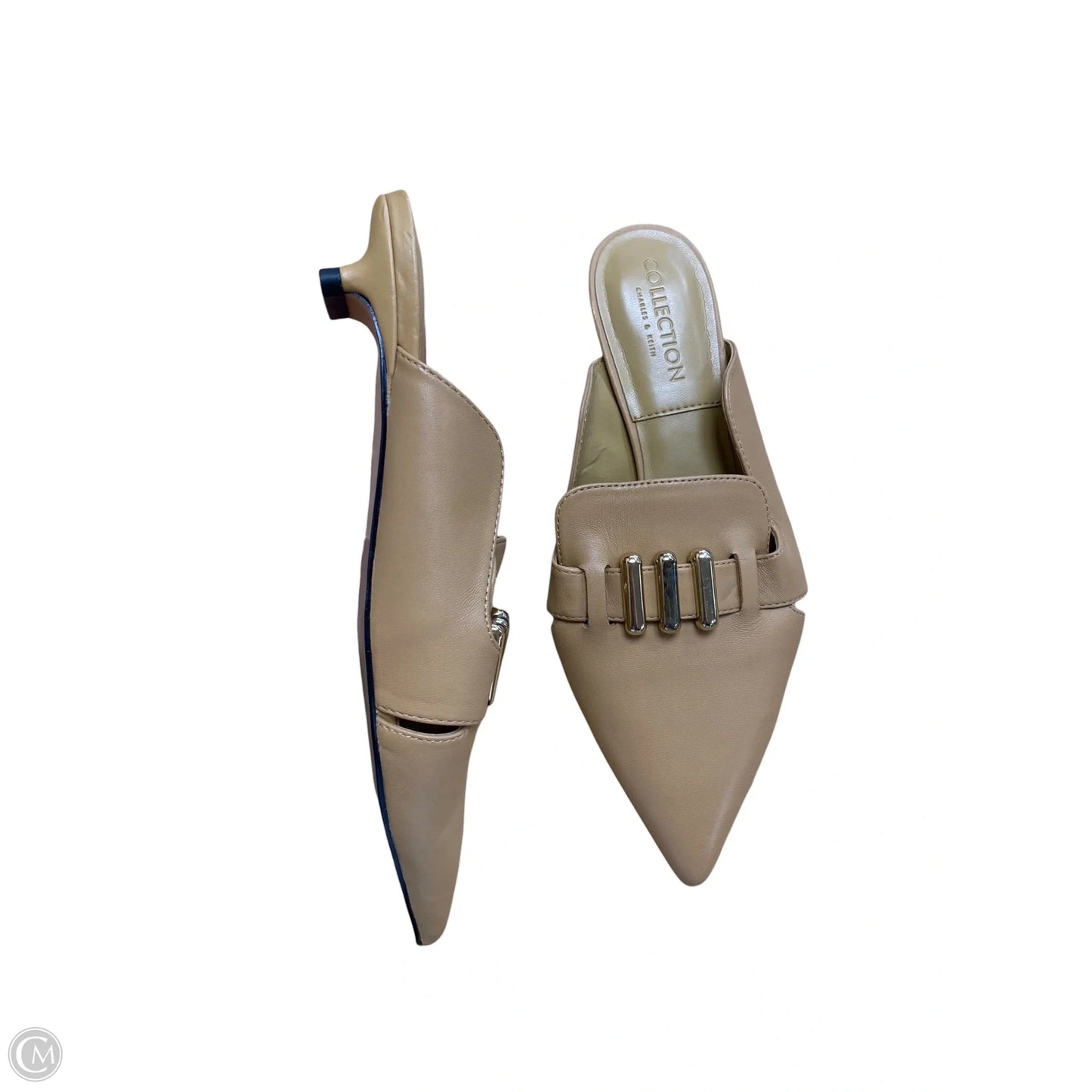 Shoes Heels Kitten By Clothes Mentor In Tan, Size: 5