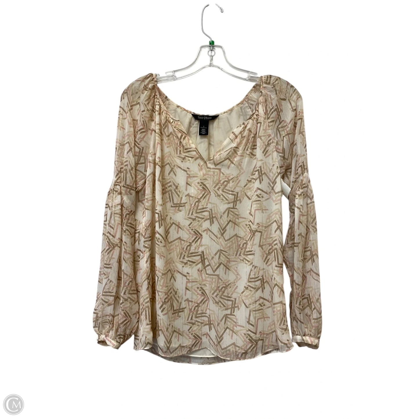 Top Long Sleeve By White House Black Market In Pink, Size: 2