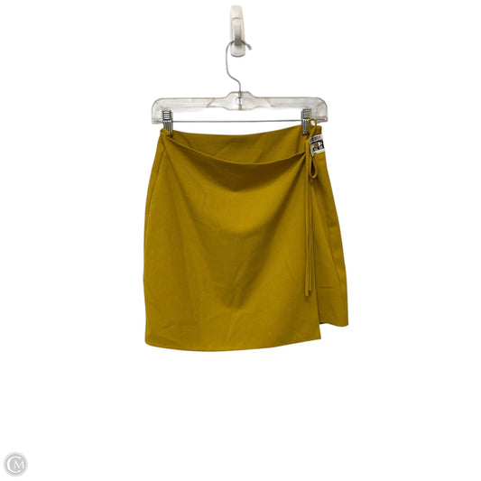 Skirt Mini & Short By Sugar Lips In Yellow, Size: S
