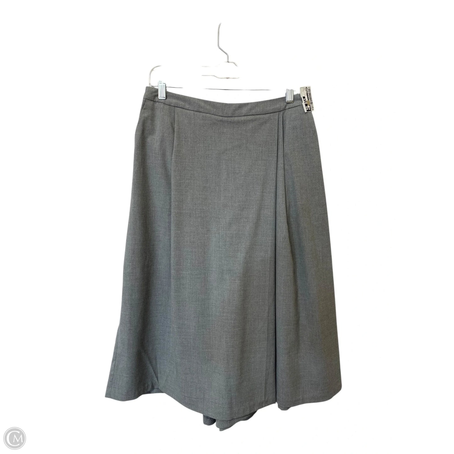 Skirt Midi By Uniqlo In Grey, Size: L
