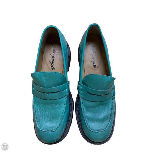 Shoes Heels Platform By Free People In Blue, Size: 8.5