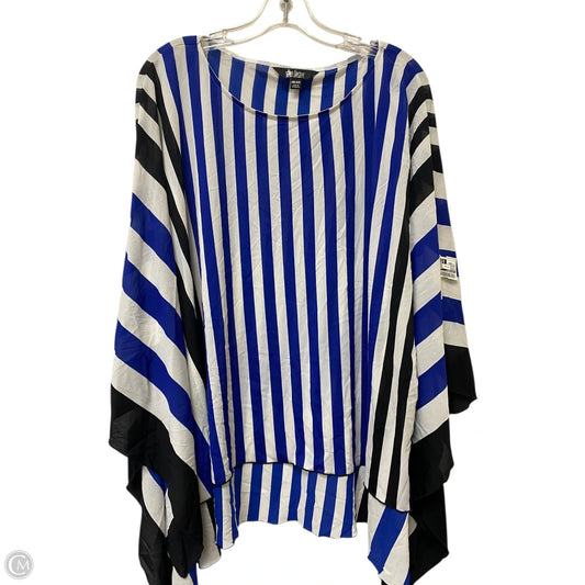 Poncho By Investments In Striped Pattern, Size: Osfm