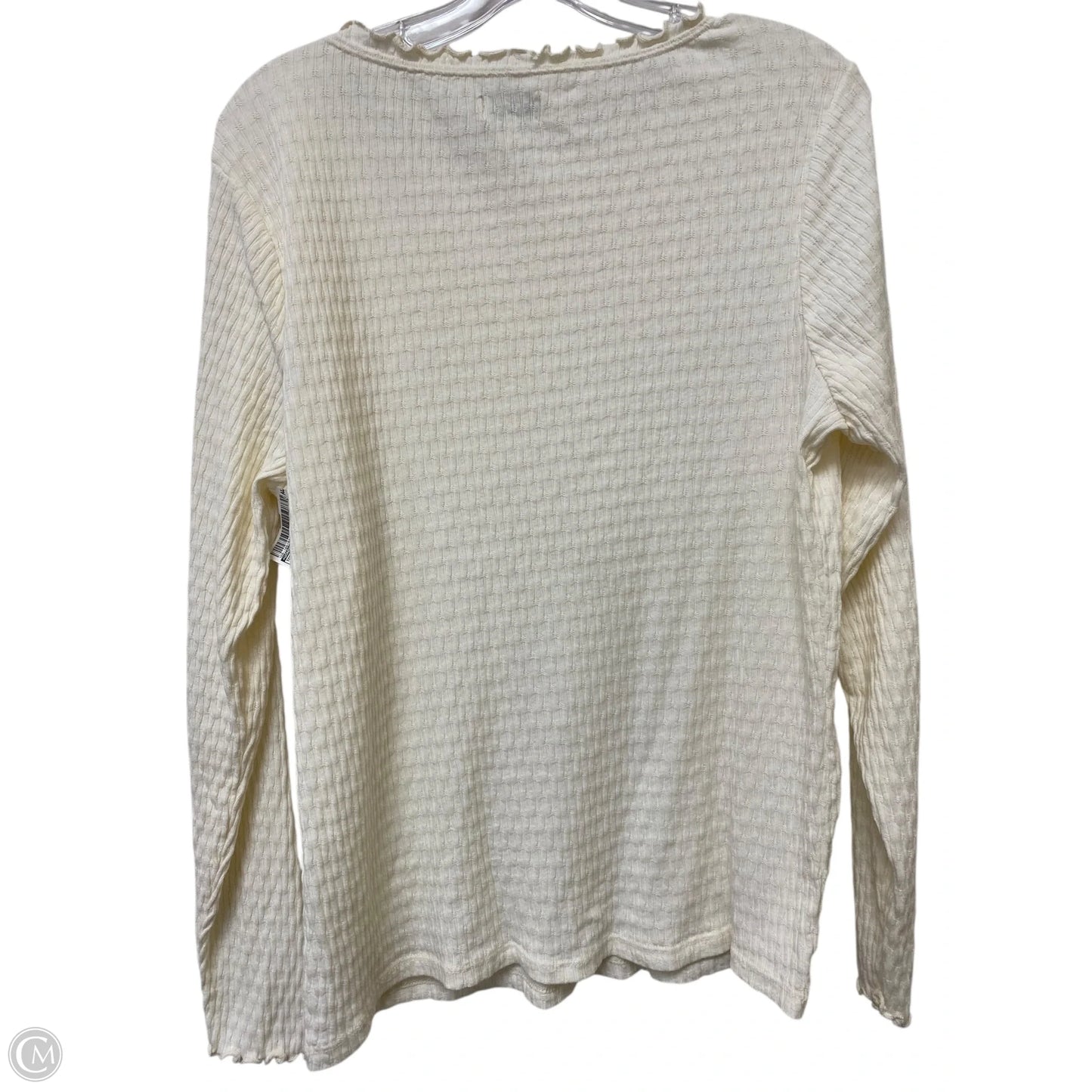 Top Long Sleeve By Wonderly In Cream, Size: Xxl
