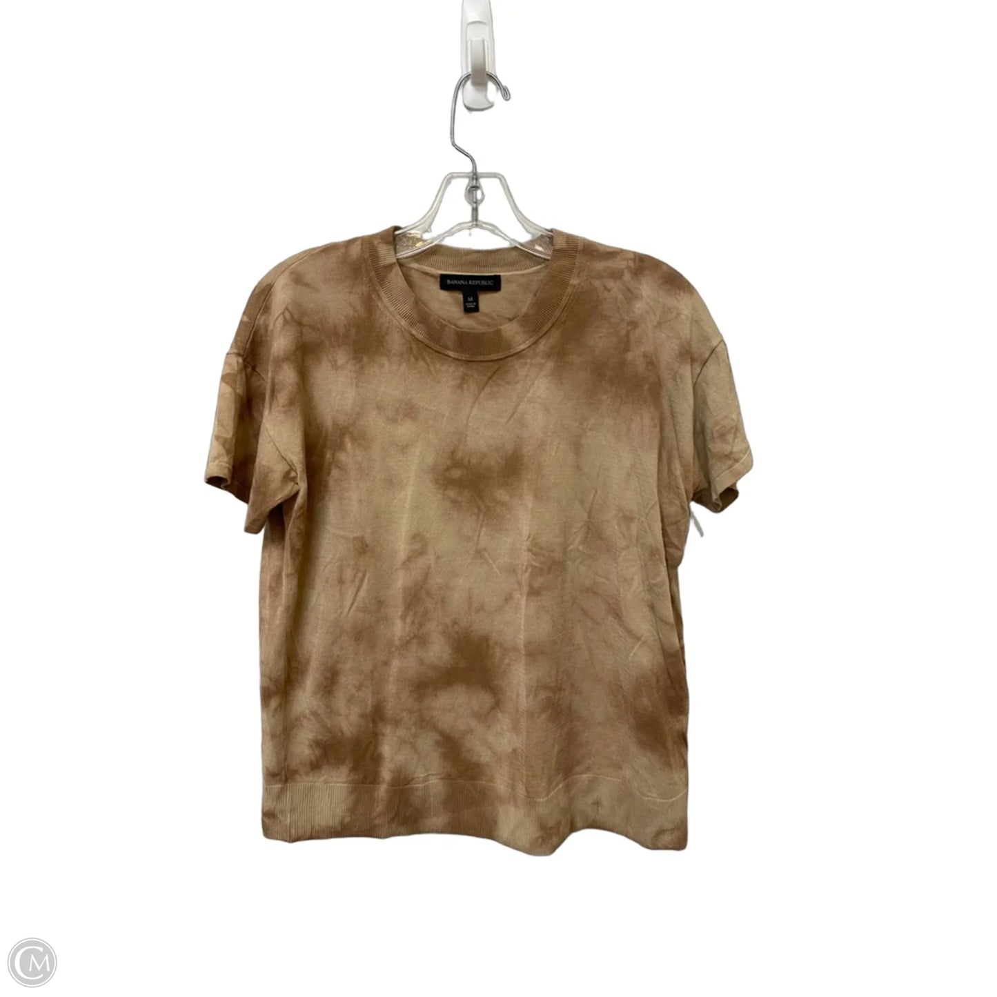 Top Long Sleeve Basic By Banana Republic In Tie Dye Print, Size: M
