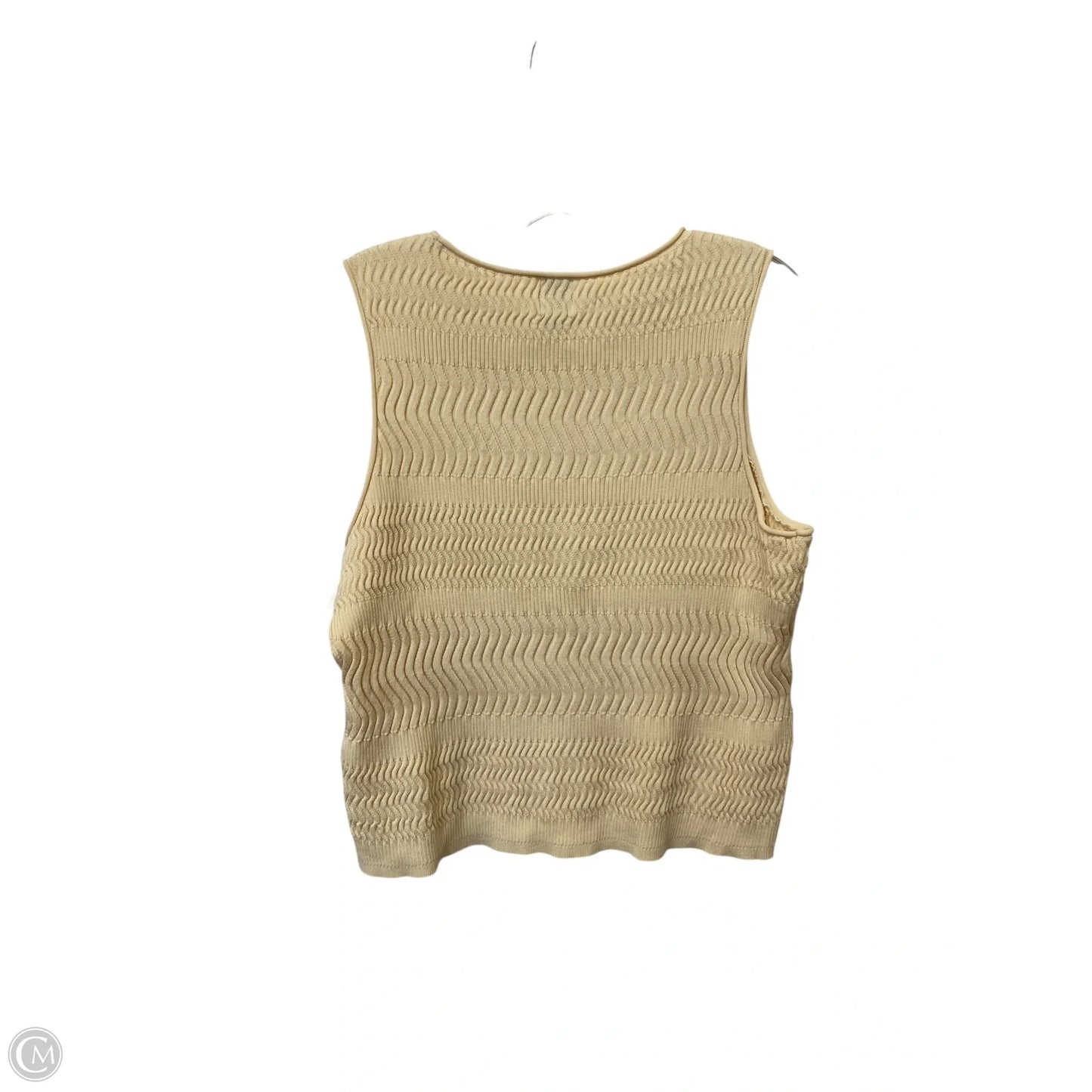 Top Sleeveless By Worthington In Tan, Size: Xl