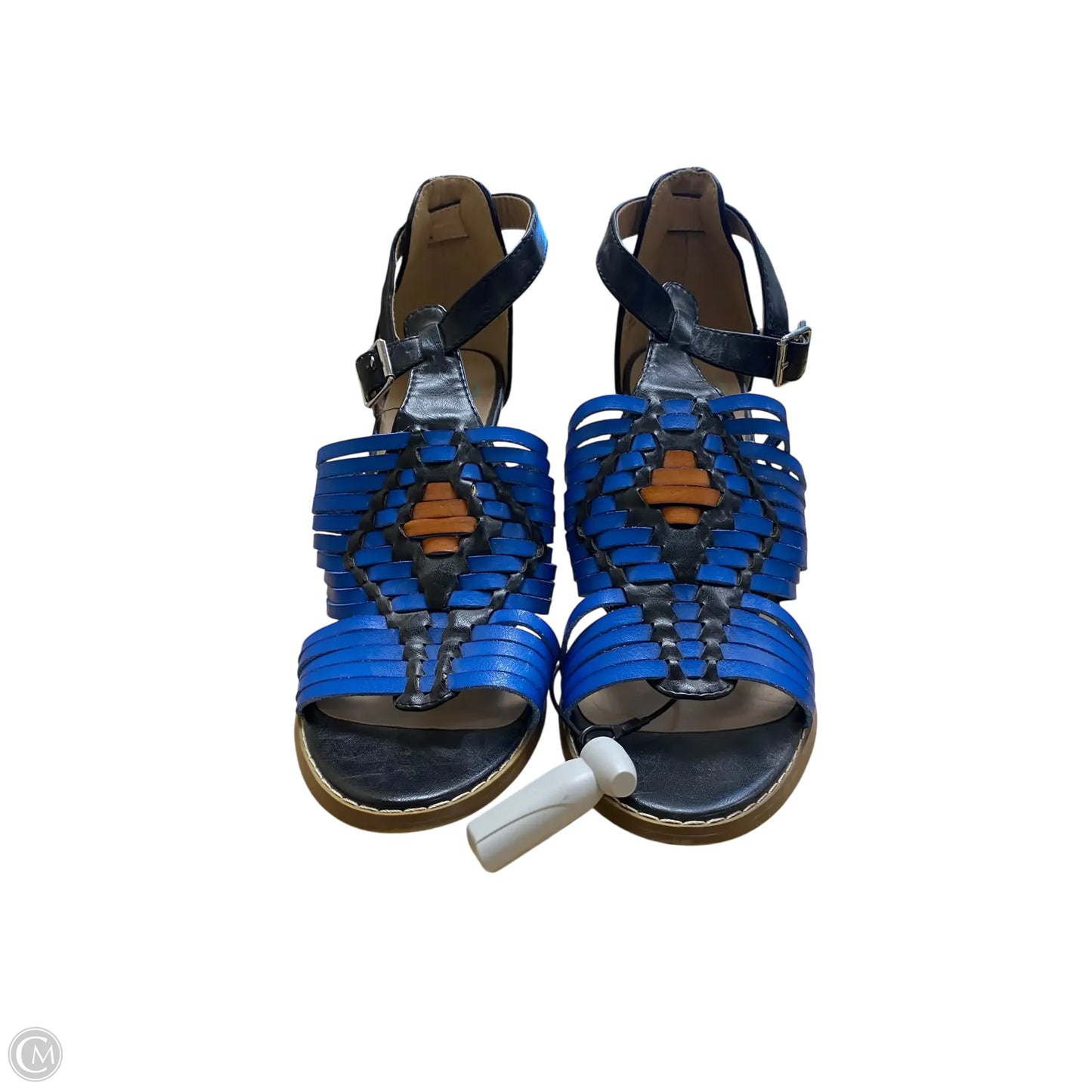 Shoes Heels Block By Clothes Mentor In Blue, Size: 8
