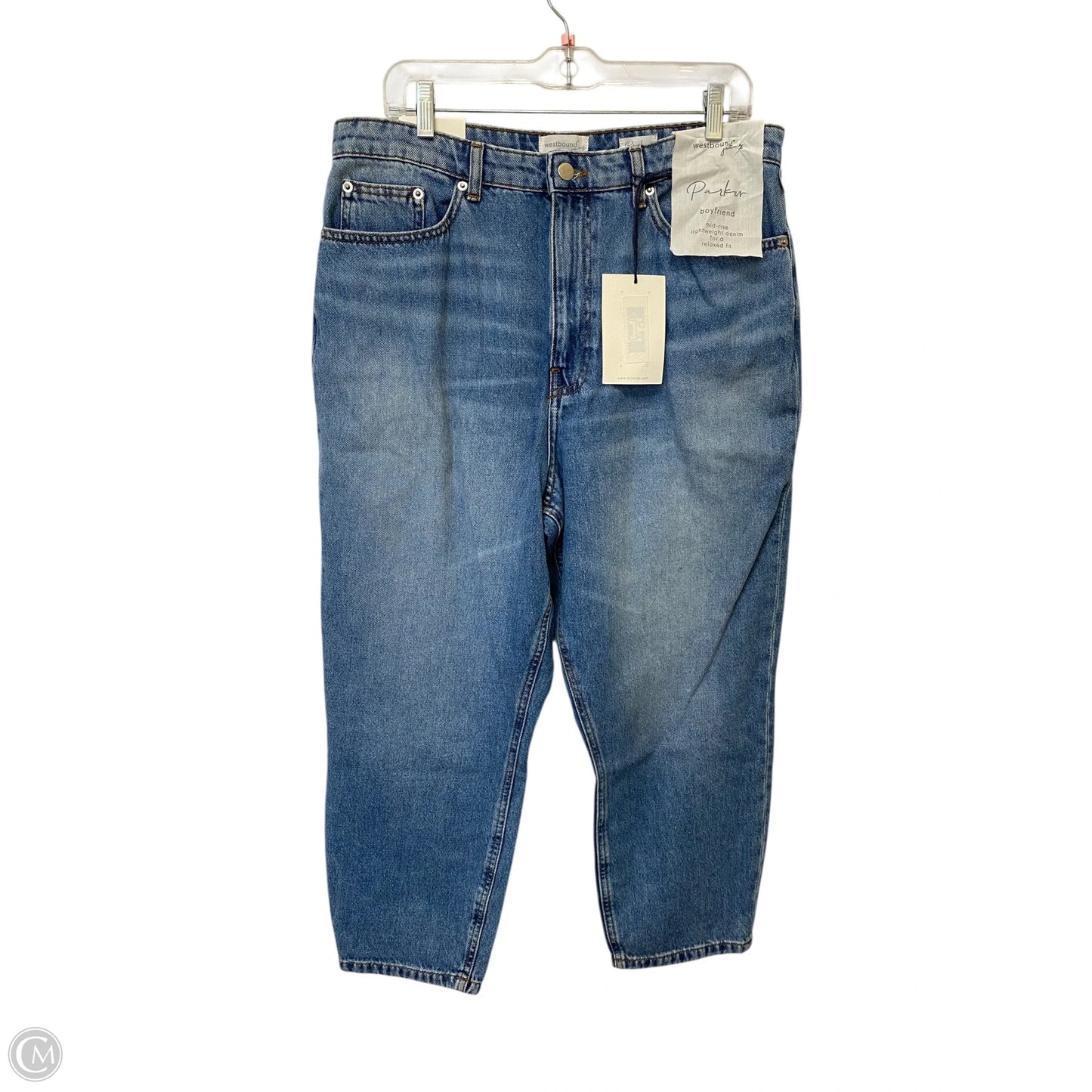 Jeans Boyfriend By West Bound In Blue Denim, Size: 14p
