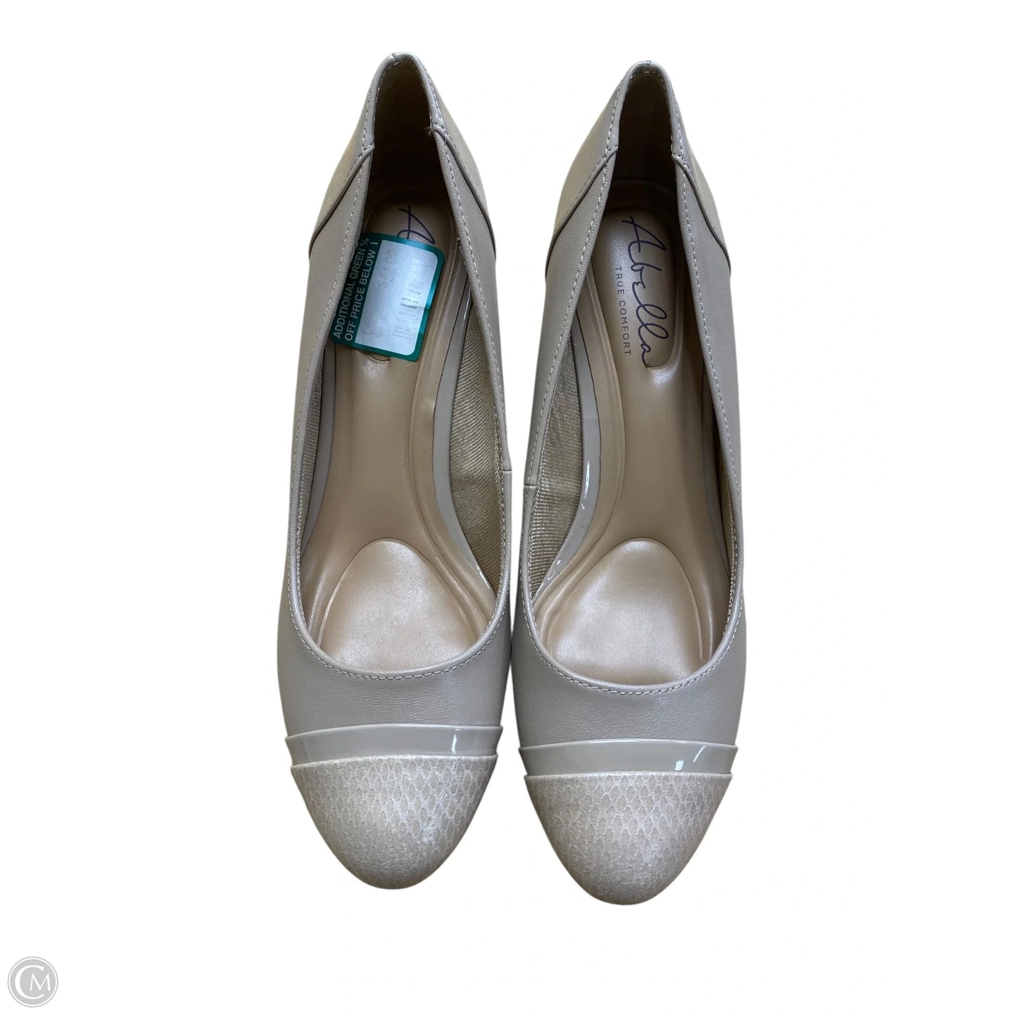 Shoes Heels Wedge By Abella In Tan, Size: 8.5