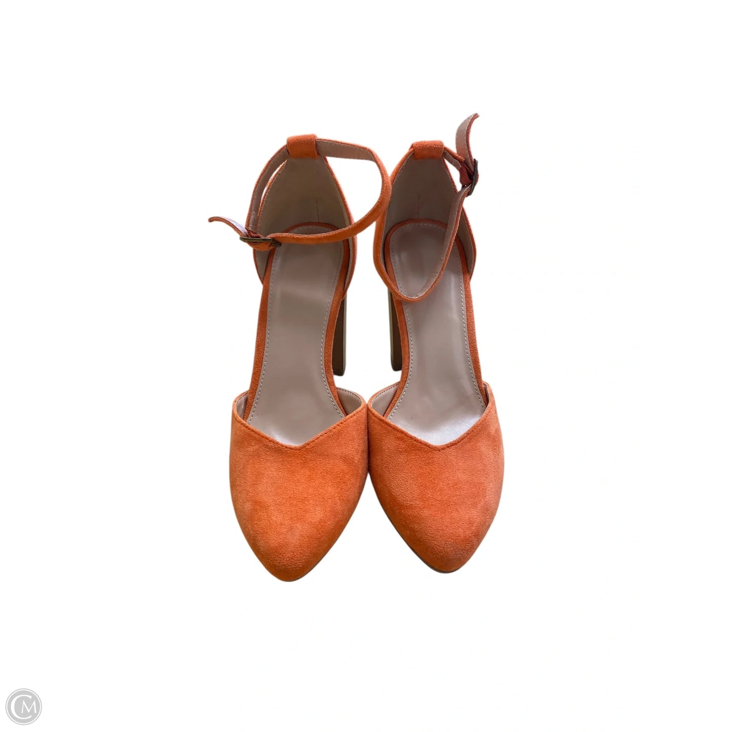 Shoes Heels Block By Clothes Mentor In Orange, Size: 7