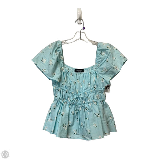 Top Short Sleeve Designer By Kate Spade In Blue, Size: S