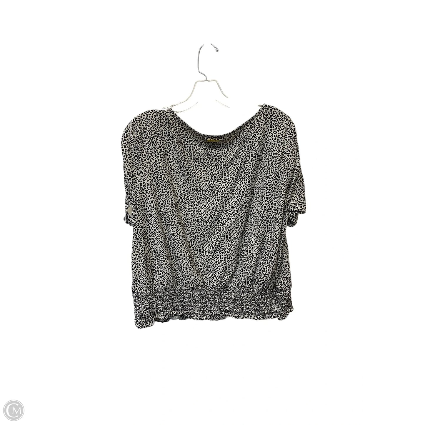 Top Short Sleeve By Michael By Michael Kors In Animal Print, Size: Xl