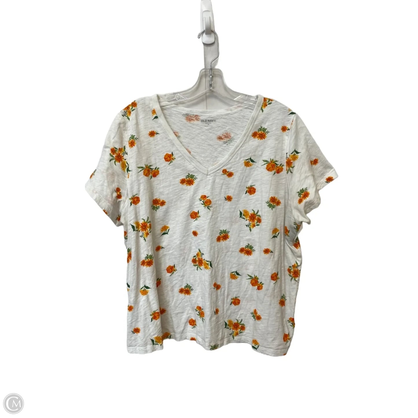 Top Short Sleeve By Old Navy In Floral Print, Size: Xl