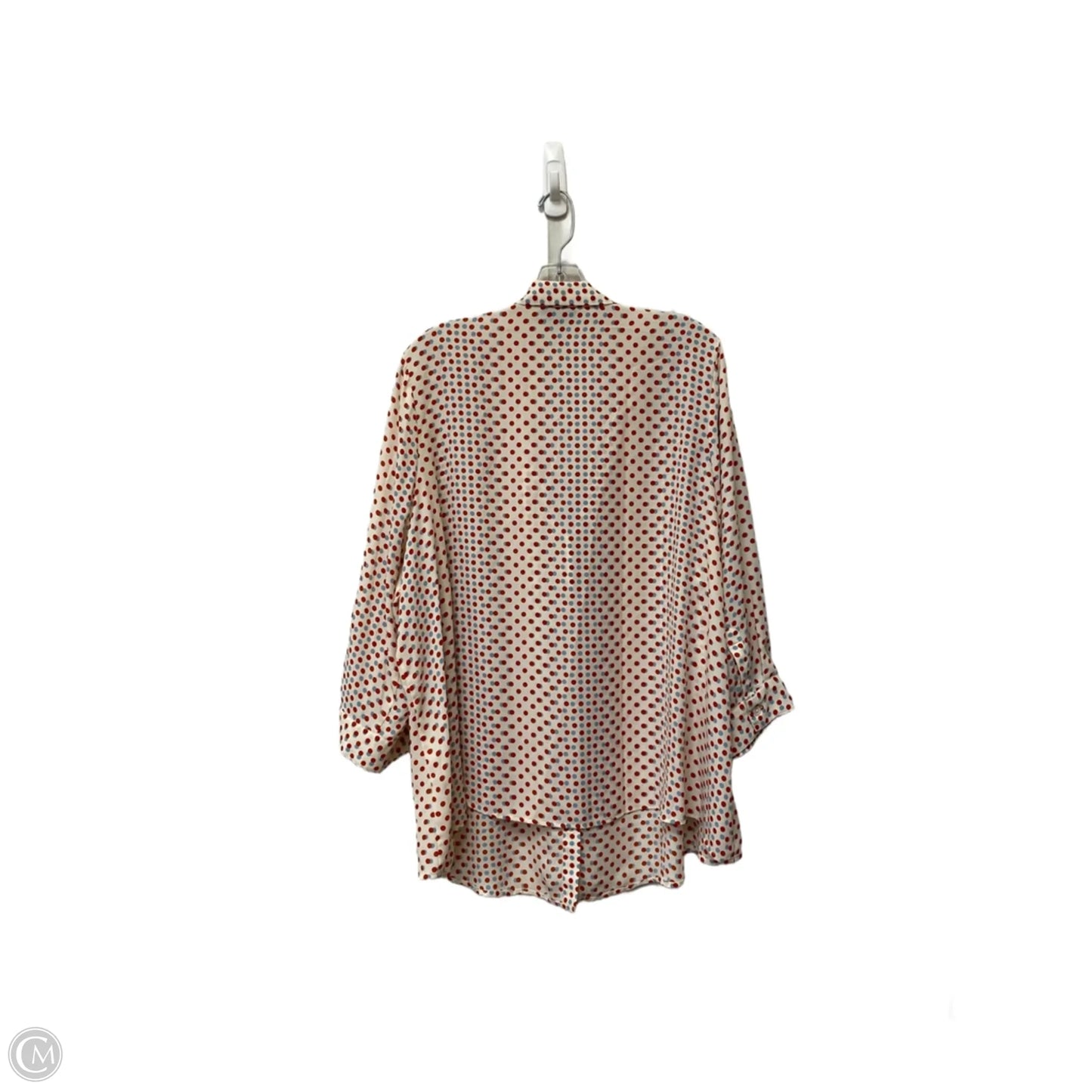 Top Long Sleeve By Modcloth In Polkadot Pattern, Size: 3x