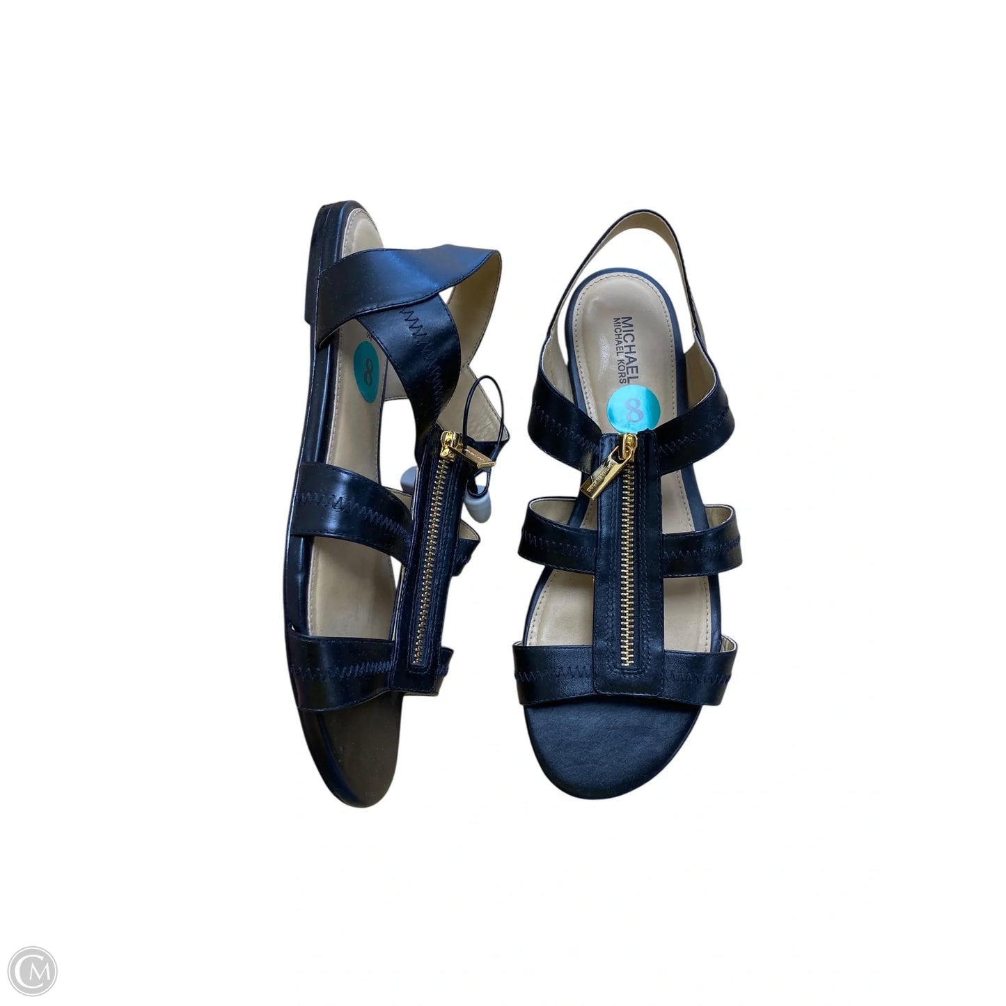Sandals Flats By Michael By Michael Kors In Black, Size: 8