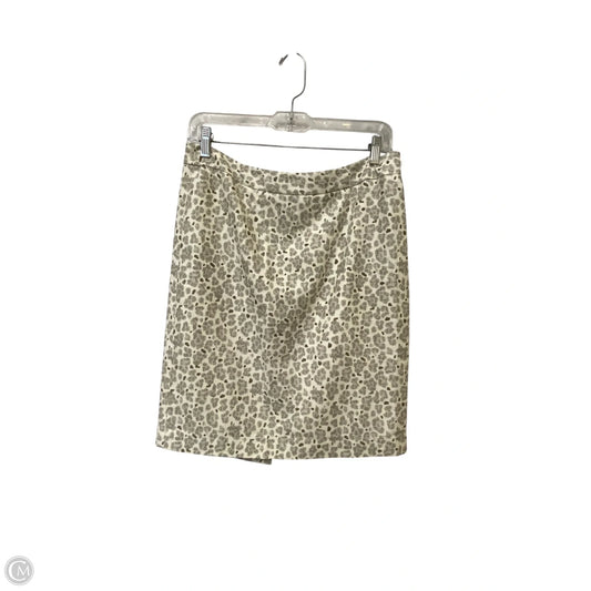 Skirt Midi By Loft In Animal Print, Size: 6