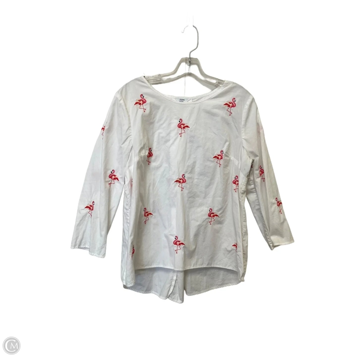 Top Long Sleeve By Crown And Ivy In Animal Print, Size: L