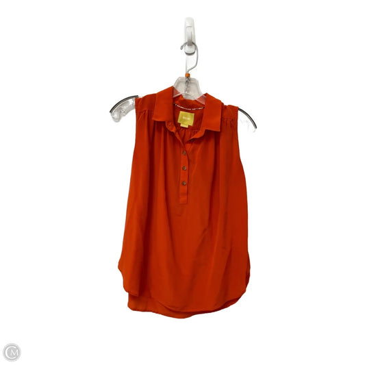 Top Sleeveless By Maeve In Orange, Size: Xs